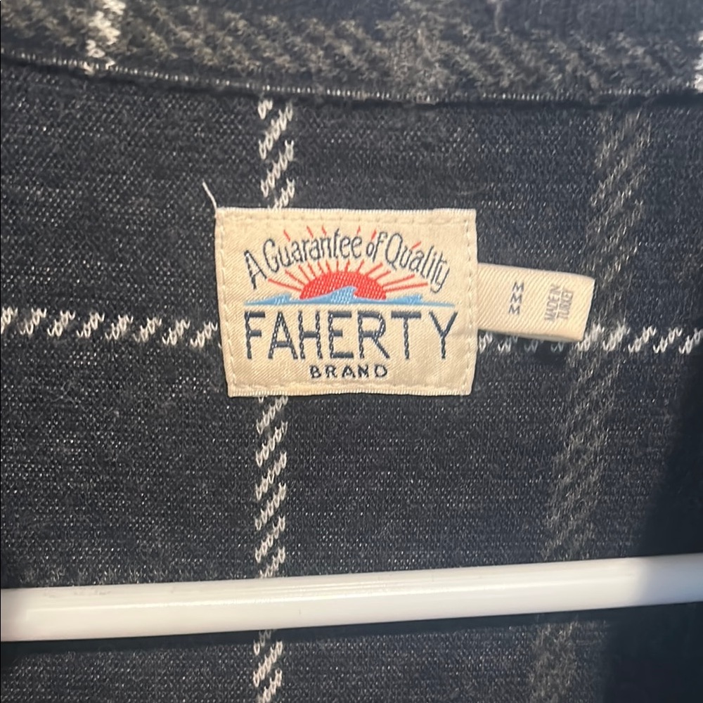 Faherty Windowpane Flannel Shirt - Picture 2 of 2